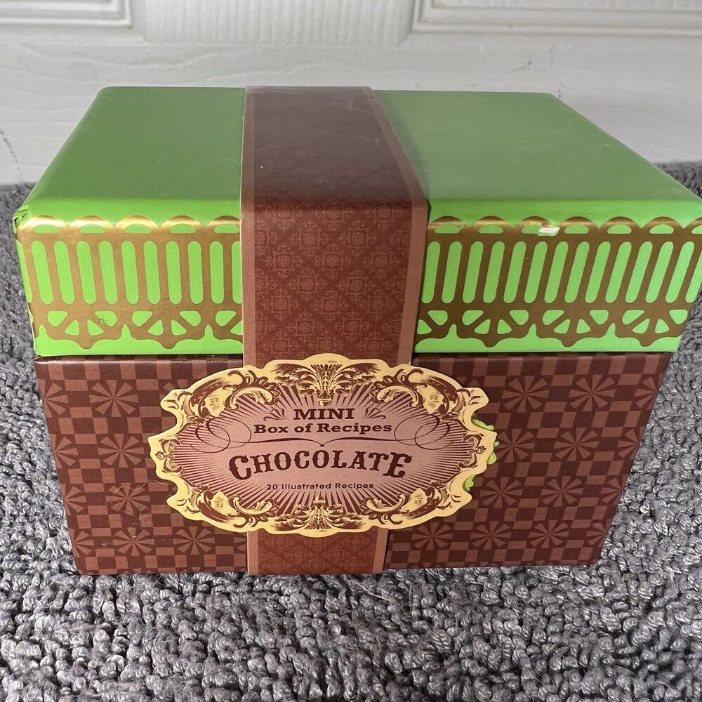 Studio Oh! Mini Box of Recipes CHOCOLATE – 20 Illustrated Cards Gift